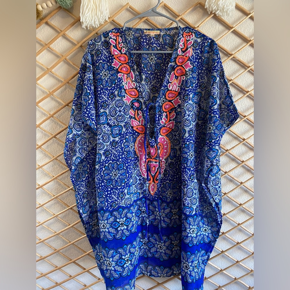 Rise & Bloom swim coverup